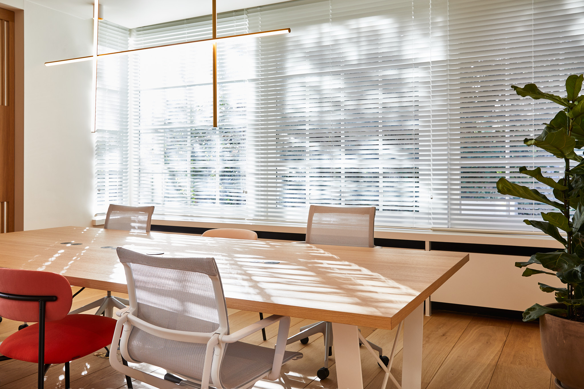 Wooden meeting table | Out Of Office Work